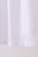 White Bow Smocked Jacquard Dress