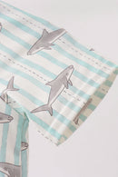 Green Stripe Shark UPF Swim One-Piece