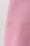 Lilac Scalloped Mom Yoga Active Leggings