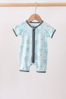 Blue Turtle Bamboo Romper