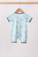 Blue Turtle Bamboo Romper