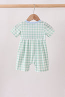 Green Golf Embroidered Romper