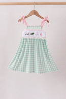 Green Golf Embroidered Dress