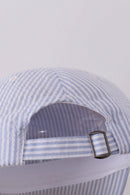 Puppy Embroidered Seersucker Cap