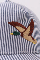 Mallard Embroidered Seersucker Cap