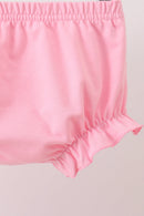 Pink Bow Print Bloomer Set