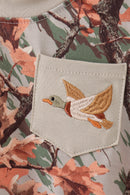 Camo Duck Embroidered Pocket Bubble