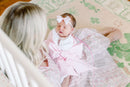 Wee Ones Baby Hair Bow Headbands – Red & White Mini Bow 2-Pack