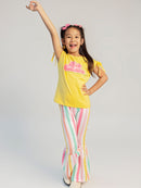 Hello Sunshine Colorful Stripes Pants Set