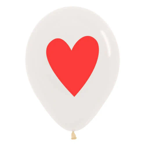 11" Red Heart Valentine Latex Balloons (10 Pack) – Perfect for Parties