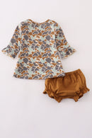 Halloween camouflage applique bloomer set