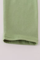 Sage turkey applique stripe pants set