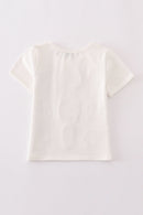 Flag bow ice-cream sequin mom&me top