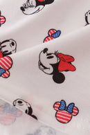 Character print bow applique mom&me dress