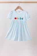Blue School Apple French Knot Dress