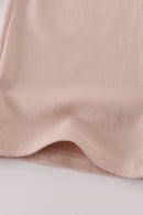 Cream MINI french knot pants set