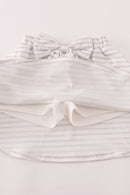 Rust Texas embroidery bow skorts set