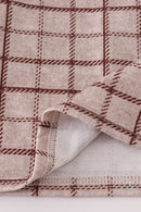 Brown plaid bloomer set