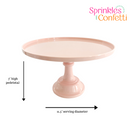 Blush Baby Light Pink Melamine Pedestal Cake Stand