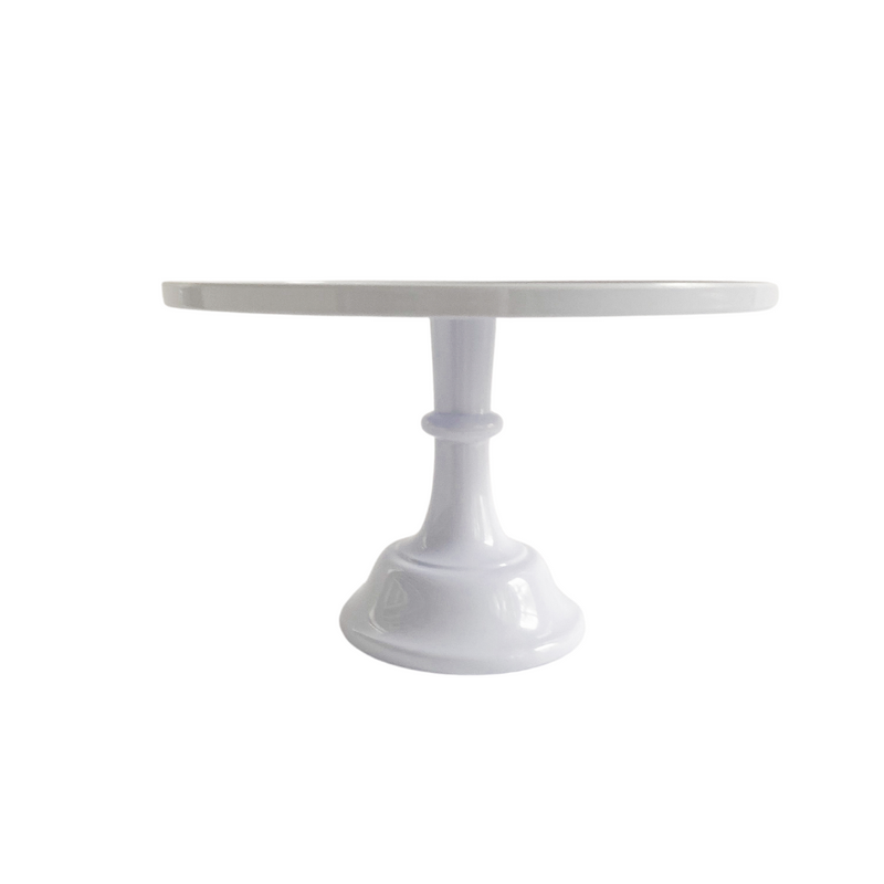 White Melamine Pedestal Cake Stand