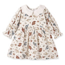 Larkspur Prairie Linen Western Dress With Eyelet Collar