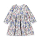 Vintage Floral Girls Dress - Soft Bamboo Jersey