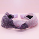 Two Tone Pleated Knot Headbands