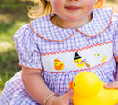 Duck, Duck, Ghost! Smocked Halloween Outfit – Custom Smocked Dress for Baby & Toddler Girls