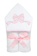 Girls Pink Bow Hooded Towel – Everykid Cotton Bath & Beach Towel | The Prissy Pelican Boutique Bossier City LA