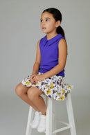 Girls Purple & Gold Gameday Cheer Set – Geaux Fight Win Top & Skort