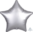 18" Satin Luxe Platinum Silver Star Balloon – Perfect for Parties & Celebrations!