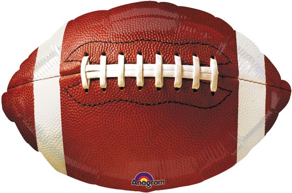MYLAR 17" Football Balloon – Game Day Party Decor for Tailgates, Super Bowl & Football Events
