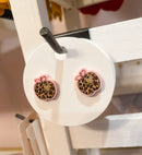 Leopard Apple Stud Earrings | Teacher Apple Earrings | Back to School Jewelry | Bossier City, LA