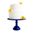 Royal Blue Melamine Pedestal Cake Stand