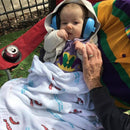 Louisiana Boy Muslin Swaddle Receiving Blanket