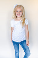 Girl's Short Sleeve Puff Shirt