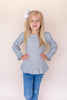 Girl's Long Sleeve Ruffle Shirt