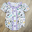 Boots and Bows Embroidered  Bubble