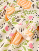 2 Piece Fall Halloween Thanksgiving Girls Dress Set