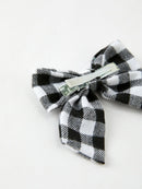 Winter Christmas Plaid Bow Hair Clip