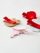 Winter Christmas Girls Hair Clips 1.8 Inch