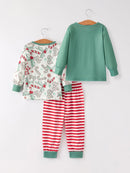 Christmas 3 Piece Girls Pajama Set