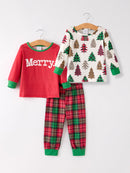 Christmas 3 Piece Girls Pajama Set