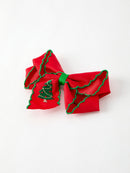 Winter Christmas tree Hair Clip