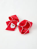 Winter Christmas Santa Hair Clip 4.3inch
