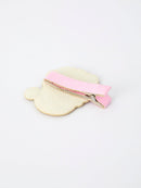 Christmas Pink Santa Girls 2-inch Hair Clip– Pink Girls' Hair Accessory