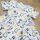 Boots and Bows Twirl Dress