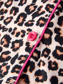 Mommy & Me Leopard Print Ruffle Pajama Set