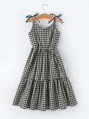 Mommy & Me Adult Plaid Smocked Dress