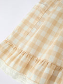 Mommy & Me Plaid Girl  Dress With Pocket